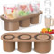 ROMANVIC Ice Cube Tray für Tumbler Cup,Eiswürfelbehälter Silikon mit Deckel und Behälter,3 Fach Eiswürfelschale,Eiswürfelform für 40 Oz Tumbler Becher Cocktails,Whisky,Obst Fruchtpürees