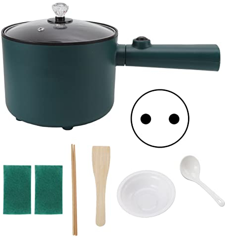 Casserole Electrique, cuiseur pates, marmite portable multifonctionnelle, marmite antiadhésive de qualité alimentaire, casserole 2 modes de température, 6 fonctions, multicuiseur