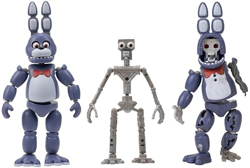 Five Nights at Freddy's Endo-Series - Figura da collezione Endo-1 con Bonnie classica e pezzi di Bonnie appassiti, figura articolata con parti classiche e appassite di Bonnie