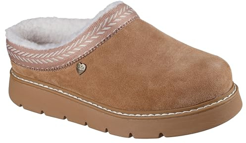 Skechers Women's Keepsakes Lite-Fuzzy Dreams Slipper, Chestnut, 7 UK
