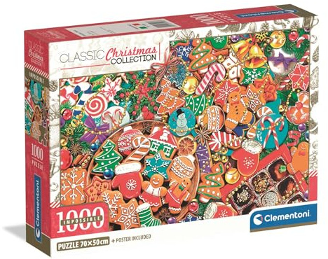 CLEMENTONI, PZL 1000 Impossible Christmas Treats Compact, 39998