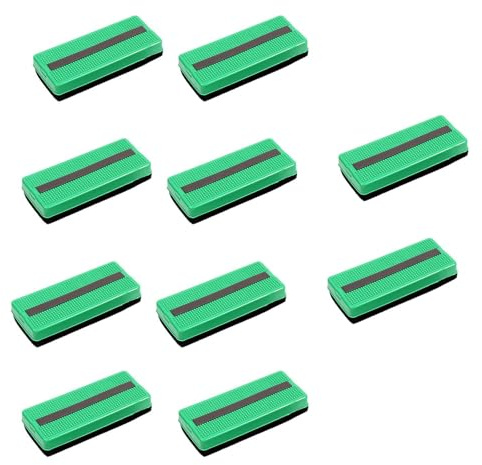 Set di 10 gomme da cancellare per lavagna bianca, 14,7 x 6,3 cm, cancellino in spugna con cancellino grande per ufficio e scuola