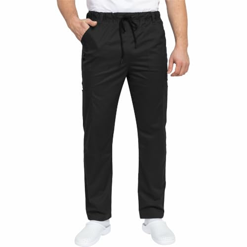 B-well Dante Man Pantalon médical à enfiler pour homme – Pantalon médical de qualité supérieure avec taille élastique