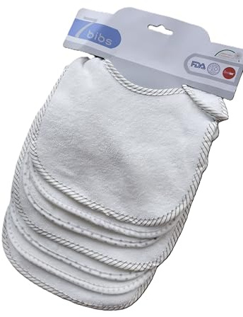SHINNINGSTARBABY Baby's 0-6 Months 7 Pics of Soft Double Layers Cotton Absorbent Bandana 7 Bibs Pack