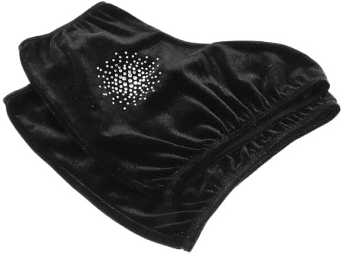 minkissy Couvre-Chaussures et Soutien Stable en Polyester Noir de Patinage Glace Doublure Confortable pour Patins Artistiques pour Patinage Artistique et Loisirs