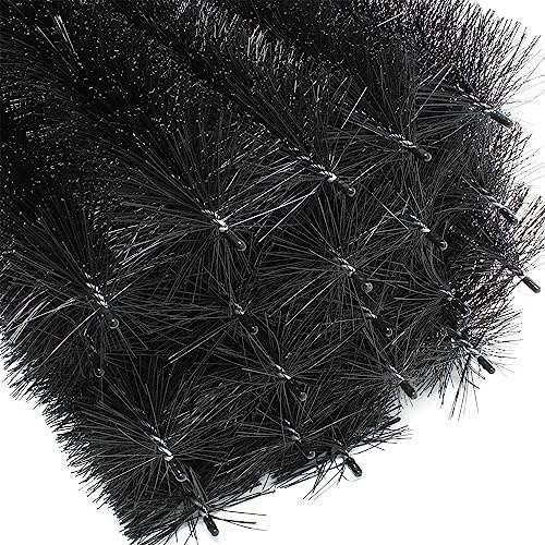 Wiltec Pare feuilles Lot de 20 pièces 24 m, 20 x 120 cm x Ø 12 cm, Protège gouttière, Hérisson stop feuilles, Protection contre feuillages et martres