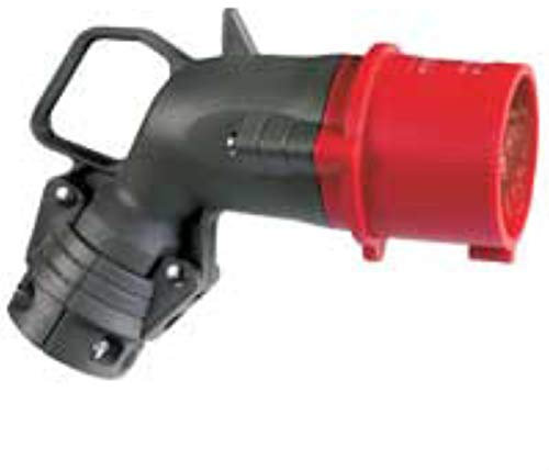 Fiche mobile coudée Hypra 32A - 3P+T - 380V~ à 415V~ - plastique - IP44