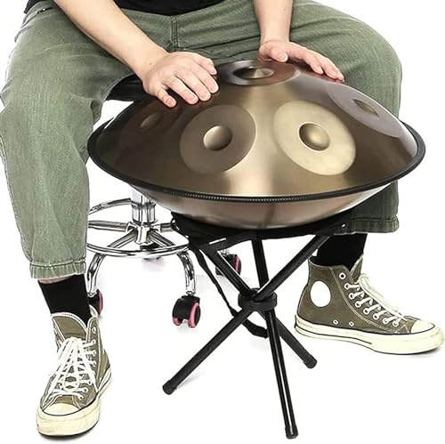 22 Tums Stålhandtrumma, 9 Noters Ståltrummor, Handpan-truminstrument, Hög Kvalitetsnivå, Producerande Tilltalande, Harmonisk Slagverk För Ljudläkning, För Personlig Meditationsmusikterapeut