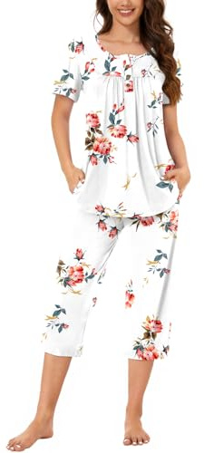 Bestbee Pajamas for Women Set 2 Piece Outfits Sleepwear Ladies Pj Sets L