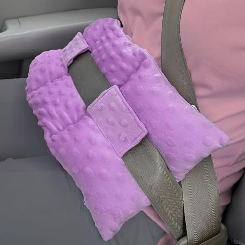 Hysterectomy Pillow Seatbelt Mastectomy Pillow with Pocket for Cervical Cancer Uterine Abdominal Post Surgery Abdomen Healing Protector C-Section Recovery Car Seat Belt Pad Cushion Support (Purple)
