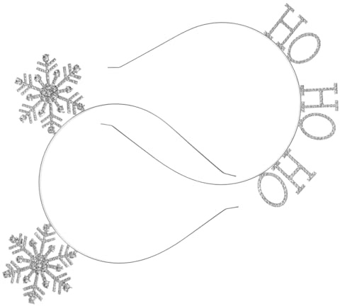 ELAYARD 2 Piezas Diadema Navidad Adorno Cabeza Ligera Duradera para Fiesta Invierno Regalo Niñas