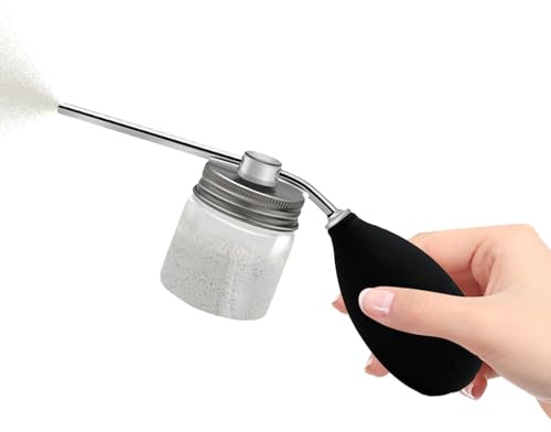 Genikeer Plumero de Tierra de – Pulverizador de césped y jardín | Aplicador ergonómico esparcidor dispensador para Abejas gateando Carpintero Interior Exterior césped jardinería