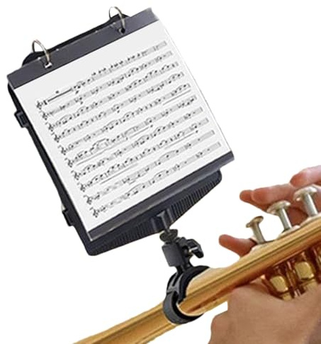 Trompeten Notenhalter,Trompetenlyra Notenhalter Klemmhalter - Zubehör Für Streichinstrumente Und Violine Musikzubehör