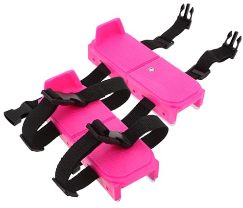 UPKOCH Pattini da Ghiaccio per Regolabili 16-21 Cm, Mini Pattini da Sci Antiscivolo per Principianti, Scarponi da Neve Invernali per Attività All'aperto e Apprendimento Sicuro