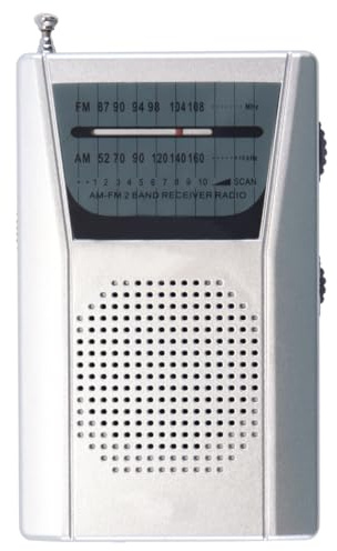 Riven bärbar radiosändare miniatyr liten duschradio enkel manuell drift minnesfunktion