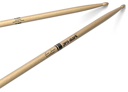 Pro-Mark TXJZW American Hickory Elvin Jones Autograph Series Model Jazz Wood Tip, Single Pair