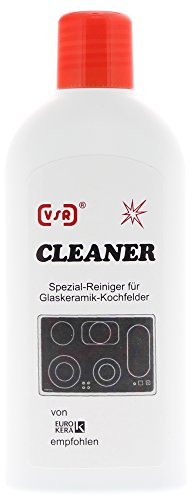 VSR 8000400600 Cleaner Reinigung und Pflege von Glaskeramik-Kochfeldern, feuerfester Keramik, Glas und Edelstahl-Kochtöpfen, Chrom und Kupfer, 200 ml