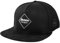 Blackskies® Nemesis Snapback Cap | Herren und Damen Schirm Kappe | Premium Baseball Mütze Basecap Gum Spot Brand Logo Mesh Schwarz