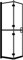 Bussandri Exclusive - Faltbare Duschkabine ESG Schwarz 80x140 cm