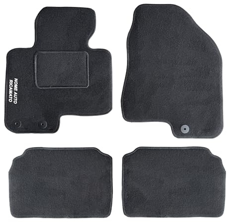 Auto Accessori Lupex | Juego de 4 Alfombrillas de Coche compatibles con ix35 (2009-2015) con 3 Clips de fijación | Alfombras moldeadas de moqueta con Bordado en el Lado del Conductor