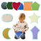 Dalles Sensorielles Pour Enfants | Tapis Sensoriels Pour Enfants Autistes | Exploration Multisensorielle | Jouets A Texture | Sensory Mats (Shapes)