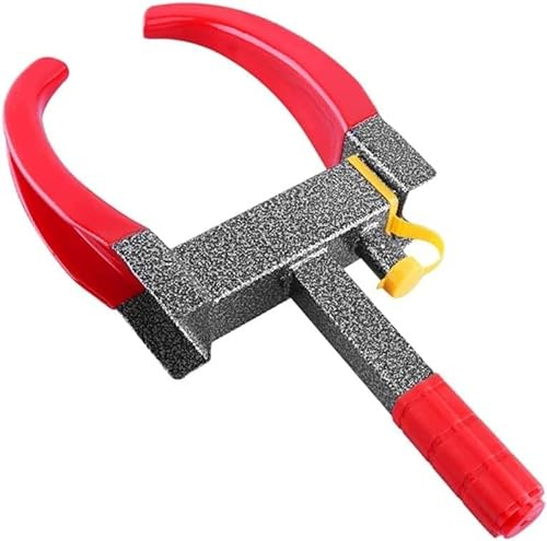 HACSYP Morsetto for Ruota, dispositivi di bloccaggio, Blocco Ruota Universale for rimorchio, Artiglio antifurto for Auto for impieghi gravosi, Regolabile for Auto, Camion, rimorchio, Camper, Furgone