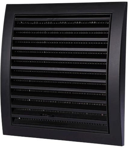 Nero Opaco 190/190mm Ventilazione Rete Anti-Insetti Tapparelle Flusso D'aria
