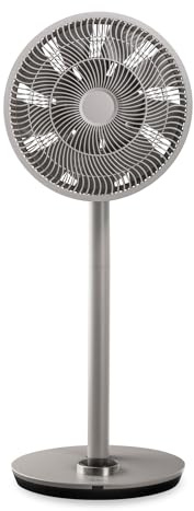 Duux Whisper Flex Smart standing fan | Control via remote control & smartphone | Height adjustable 51-88cm | Quiet fan with night mode and timer | Authentic Grey | DXCF54UK