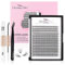 Glowing Win Faux Cils Individuel Kit Extension Cils Extension de Cils Professionnel Naturel Cluster Lashes Avec Applicateur, Bond&Seal 0.07C 8-15mm 20D 228 Grappes Faux Cils DIY Cils Individuels