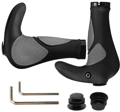 YSYONBOE Fahrradgriffe Ergonomisch 22mm Fahrrad Griffe/Lenkergriffe Mountainbike Universal Fahrradlenker Griffe Horn Lenkergriffe für MTB, Trekkingrad, E-Bike, Cityrad Rennrad