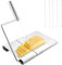 Trancheuse à Fromage avec 5pcs Fils de Remplacement, Robuste, Coupe-Fromage Trancheuse à Beurre Alimentaire Polyvalente Planche à Couper le Fromage pour Blocs de Fromages Beurre Saucisses