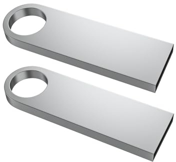 Clé USB 64 Go Lot de 2 ABLAZE Mini Clés USB étanches en métal pour Ordinateur Portable, Ordinateur, télévision, Voiture