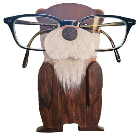 Minging Brillenhalter, Holzpuzzle Brillenständer Tier Brillenablage Tiermotiv Lustige Tierform Sonnenbrillenhalter Brillenhalter Holz Sonnenbrille Display Rack Für Heimdekoration Brillenständer