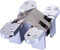 Cerniere nascoste in acciaio inox, 10 kg, 13 x 45 mm, cerniera a croce incorporata per porte di cancelli, armadietti, mobili, cerniere hardware