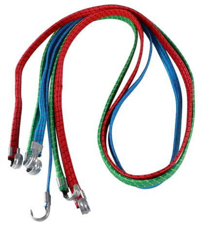 NUOBESTY 10pcs Elastic Luggage Rope Nylon Bike Case Packing Fixed Belt Security Strap for Motorbike Travel Random Color