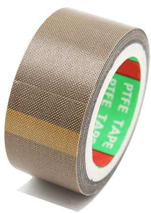 WAWPU Ruban adhésif en téflon, épaisseur 0,08 mm, largeur 25 à 40 mm, PTFE, for machines sous vide et industries électriques, 10 mètres de long(25mm)