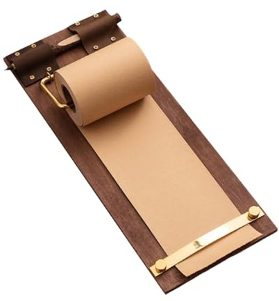 LOVIVER Portablocco per appunti, porta note, porta menù, lista della spesa, portapenne in legno, clip per ufficio, ristoranti, bar, scuola, Caffè Leggero