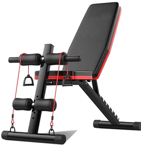 Adjustable Weight Bench Foldable Heavy Duty 600lb Capacity Incline Decline Flat Bench for Home Gym Full Body Strength Training