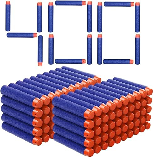 Airlab 400 Pezzi di Proiettili per Pistole Nerf Fortnite, Dardi da 7,2 cm per Nerf N-Strike Elite, Colpi e Munizioni Accessori per Pallottole Ricarica Regalo Compleanno Pasqua Halloween Natale, Blu