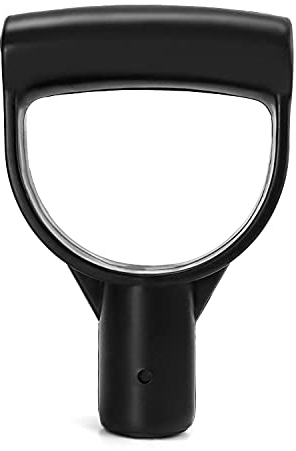 QWORK® Spade handle, Garden Fork Handle Replacement, 25mm / 1 Inner Diameter for Digging Raking Tools, Black