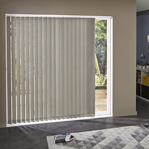 MADECOSTORE Lot de 5 lamelles Verticales 89mm Screen pour Store californien - Taupe - L8,9 x H280cm