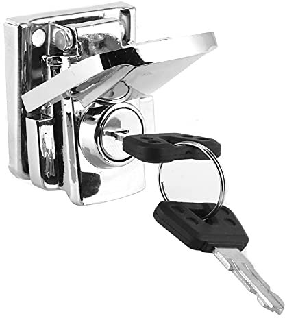 Serrure de Coffre de Moto Serrure de Coffre en Fer Ressort à Bascule Loquet Pince Pince Outil de Verrouillage D'Armoire pour Motos et Voyages