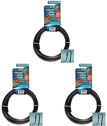 JBL 6108800 Aquaschlauch, Wasserschlauch, 2,5 m Länge, 44546 mm Durchmesser, Grau (Packung mit 3)