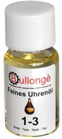 Bullongè feinstes Uhrenöl Sorte 1-3 für Armbanduhren