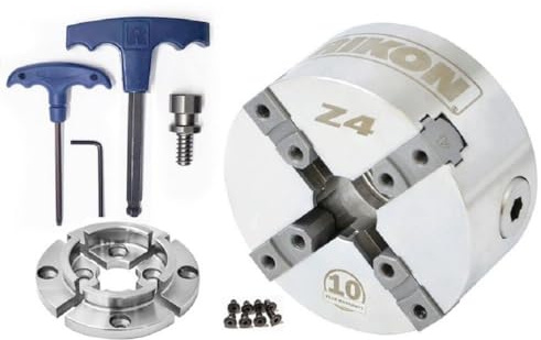 Direct Thread Lathe Chuck - 4 Jaw Z4 by RIKON