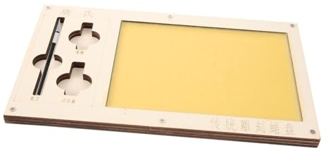 KONTONTY Bandeja De Cera Para Cortar Papel Placa De Tallado Bandeja De Corte Artesanal Herramienta De Bricolaje Para Tallar Placa De Cera Para Tallar Manualidades De Papel