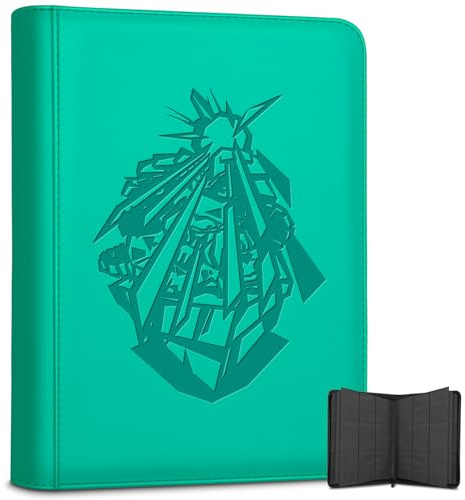MORINBO Carpeta de tarjetas de intercambio, colección de juegos de tarjetas coleccionables con fundas de carga lateral