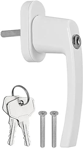 Manilla Ventana Manija de ventana Universal, cerradura con llave, doble acristalamiento, manija puerta balcón, 1 Uds(Left hand)
