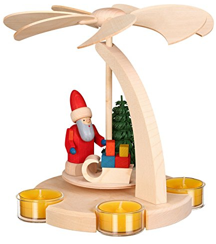 Piramide Candele e Lumini di Natale per Babbo Natale con slitta 16251