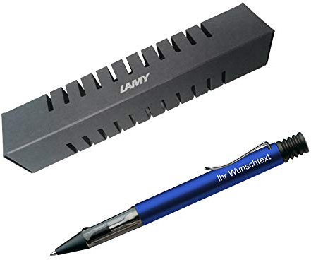 Lamy Kugelschreiber Al-star Modell 228, inkl. Laser-Gravur, Farbe dunkelblau (oceanblue)
